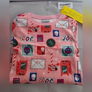 NWT Kids Pajama Set - Winter Holidays Design Long Sleeves Old Navy Size 4T